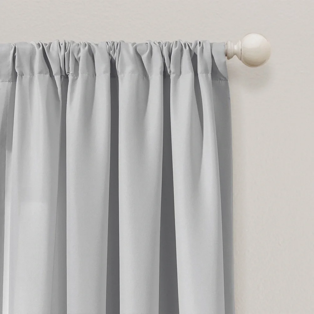 Lush Decor Tulle Skirt Colorblock Window Curtains